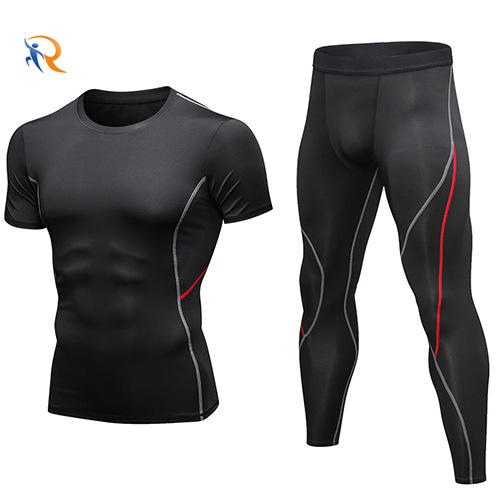 OEM ODM service Quick drying Compression Fitness Sport Suit For Men Gym