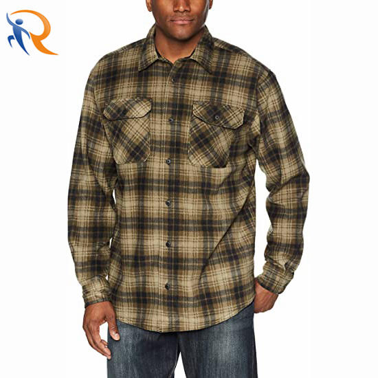 Wholesale Plaid Spring/Autumn OEM Service Flannel Mens Shirts