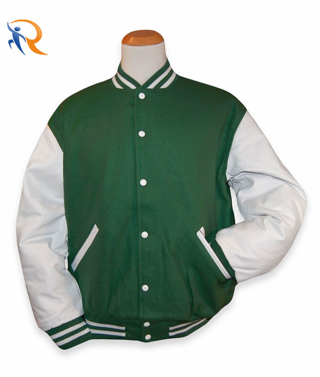 Wholesale Custom latest designs Long Sleeve Baseball Varsity Jacket Men Plain Blank Varsity Letterman Jackets