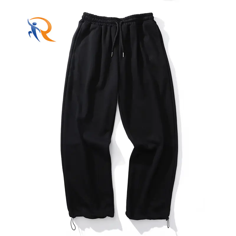 Wholesale Cotton Pants Men Jogger Sweatpants Blank Black Custom Design Pants