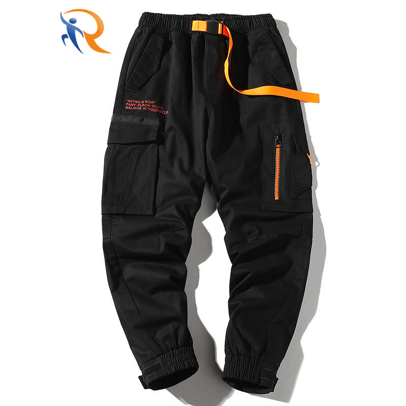 2021 New Fashion Sport Jogger Pants Casual Sports Trousers Sweatpants for Men Joggers with Zipper Pockets