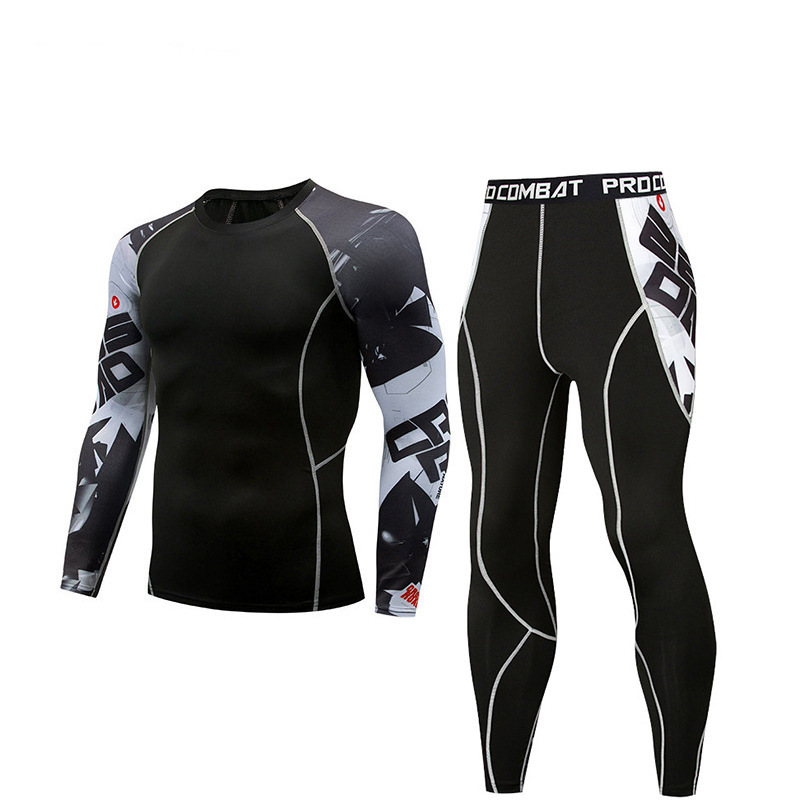 product-Ruiteng-Functional Sportswear Long Black High Quality Mens Sports Compression Tight-img