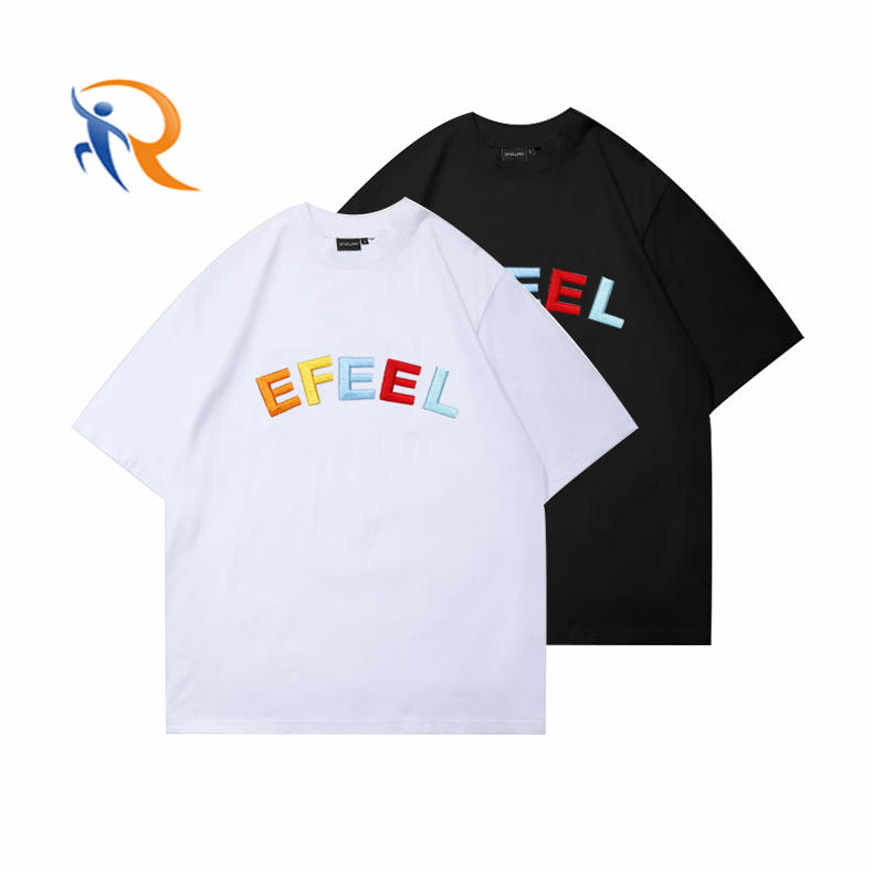 OEM Customize Logo Mens Embroidered Plain Tshirts/Wholesale Cotton O Neck Men's T-shirts In Bulk