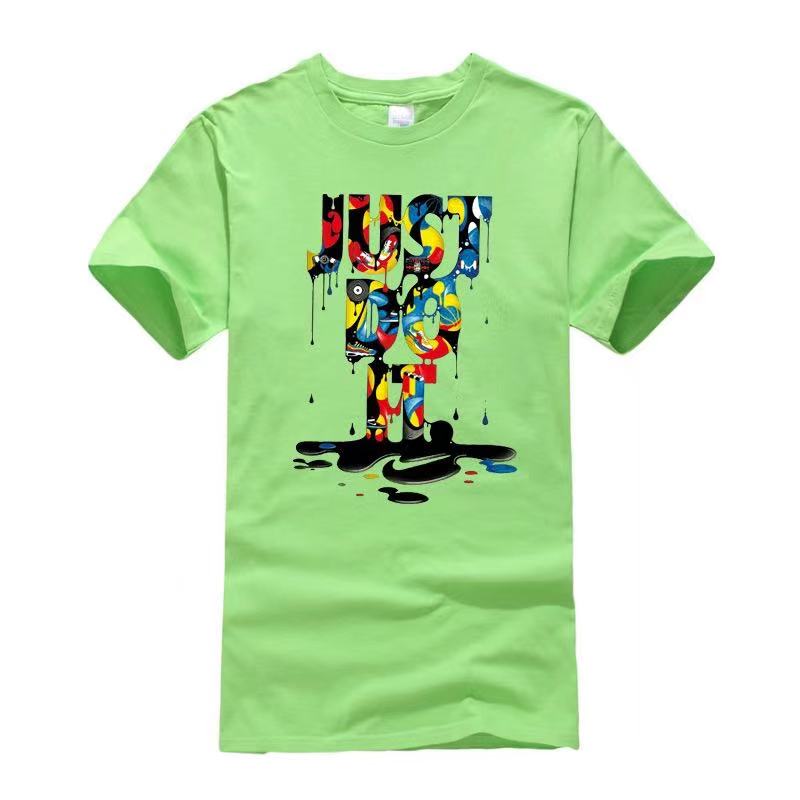 product-Summer 2021 new fashion 100 cotton custom tshirt 15 colors letter graphic short sleeve men t