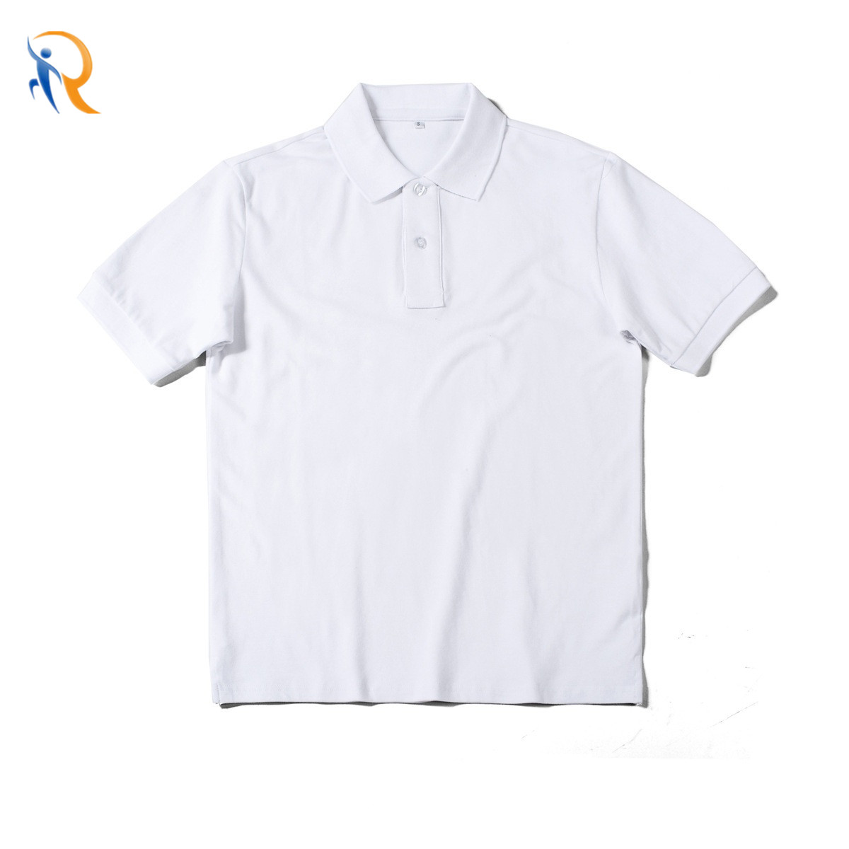 product-Ruiteng-Organic Cotton Basic Polo Shirt Retro Solid Color Short-Sleeved Lapel Polo Shirt Men