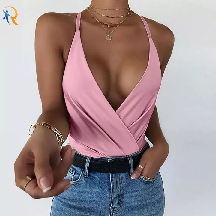 product-Ruiteng-Clothes for Women on Sale Women′ S Fashion V-Neck Sleeveless Popular Spaghetti Strap