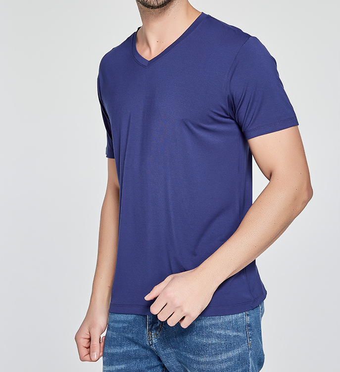 product-Blank Men Tshirt Summer Custom Bamboo Round Neck t shirt-Ruiteng-img
