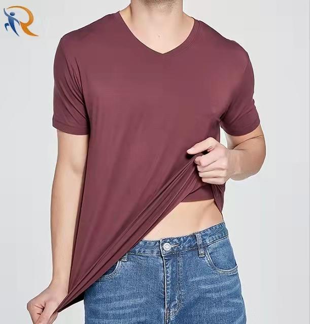 Blank Men Tshirt  Summer Custom Bamboo Round Neck t shirt