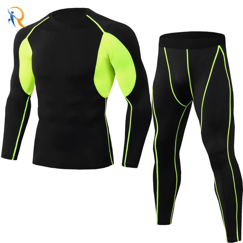 Best Mens Quick Dry Breathable Wear Mens Tight Wear Compression Wear Set Factory Price-Ruiteng