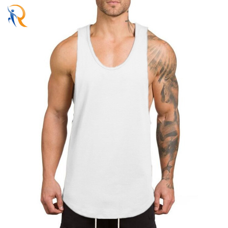 product-Mens Custom Color Solid Lersure Wear Mens Tank Sleep Vest Summer Singlet-Ruiteng-img