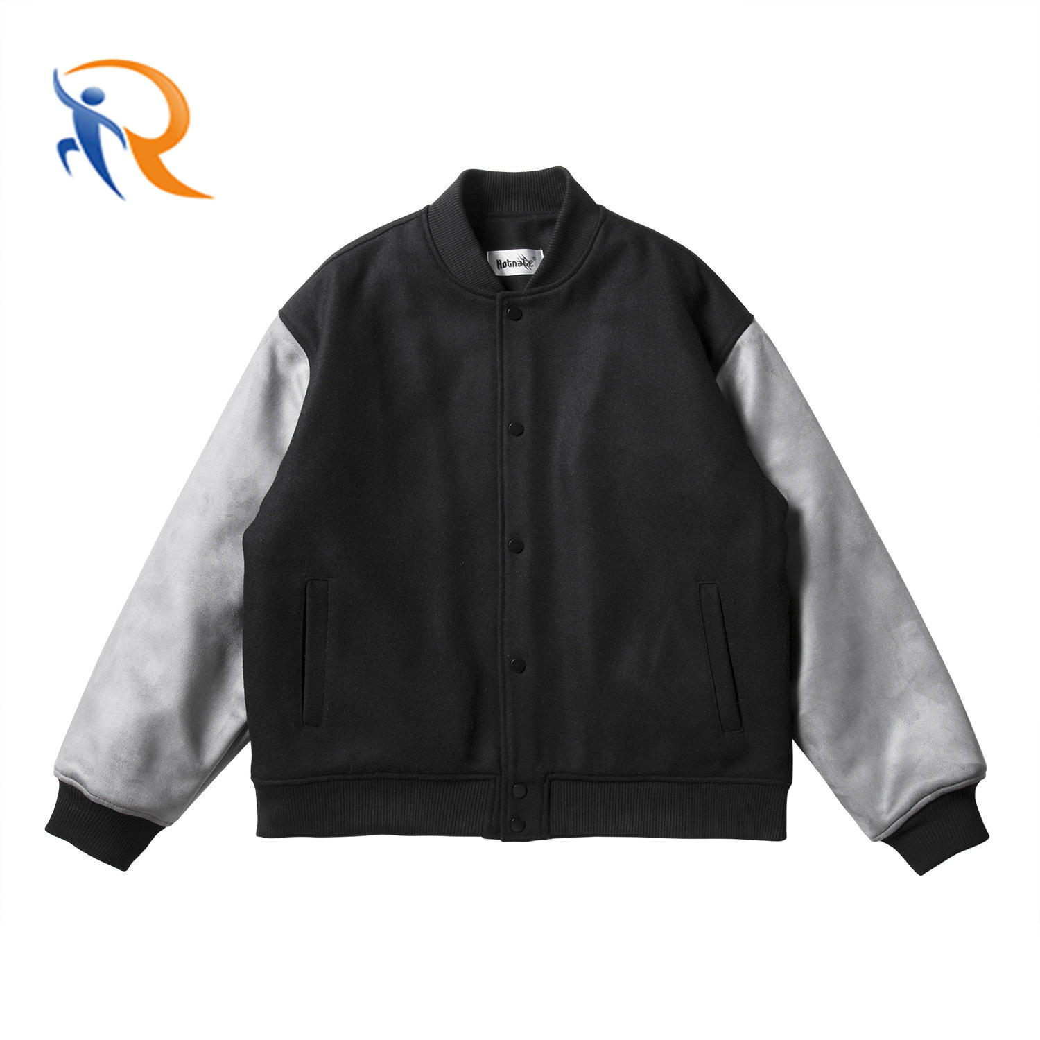 Manufacturer High Quality Embroidery Men College Leather Sleeves Custom Baseball Bomber Varsity Jacket