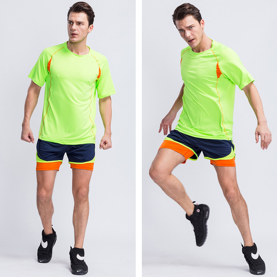 product-Ruiteng-Fitness suit men′s track and field sports running clothes quick-drying training suit