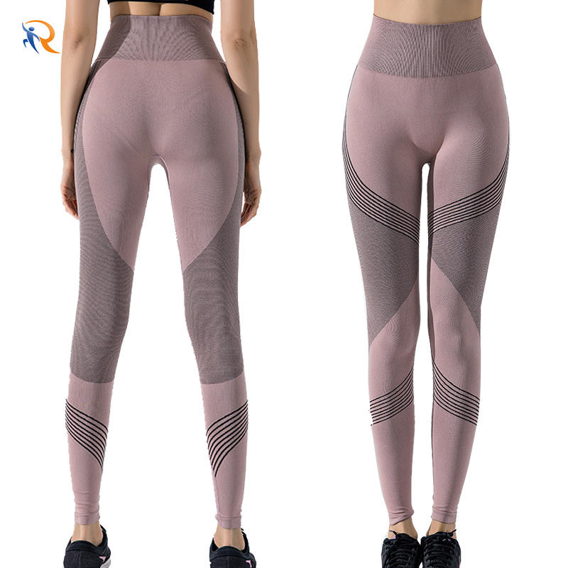 Custom 2021 Elasticity Seamless Compression Women Printed Fitness Plus Size High Waist Woman Yoga Pants Leggings Butt Lifter