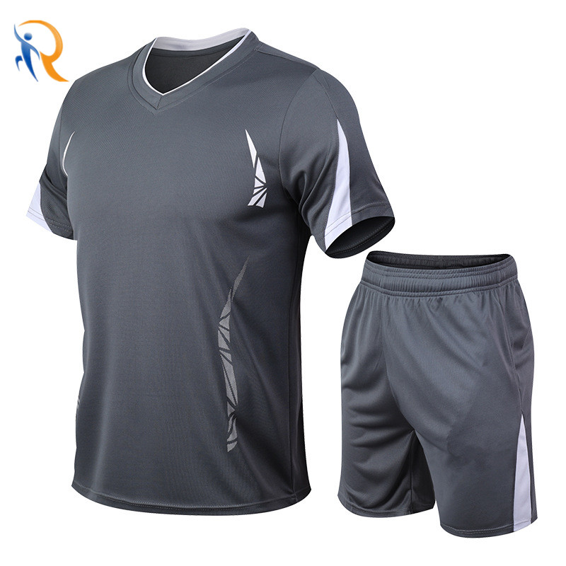 product-Mens Running Wear Set Summer Short Sleeve Tracksuit Set-Ruiteng-img