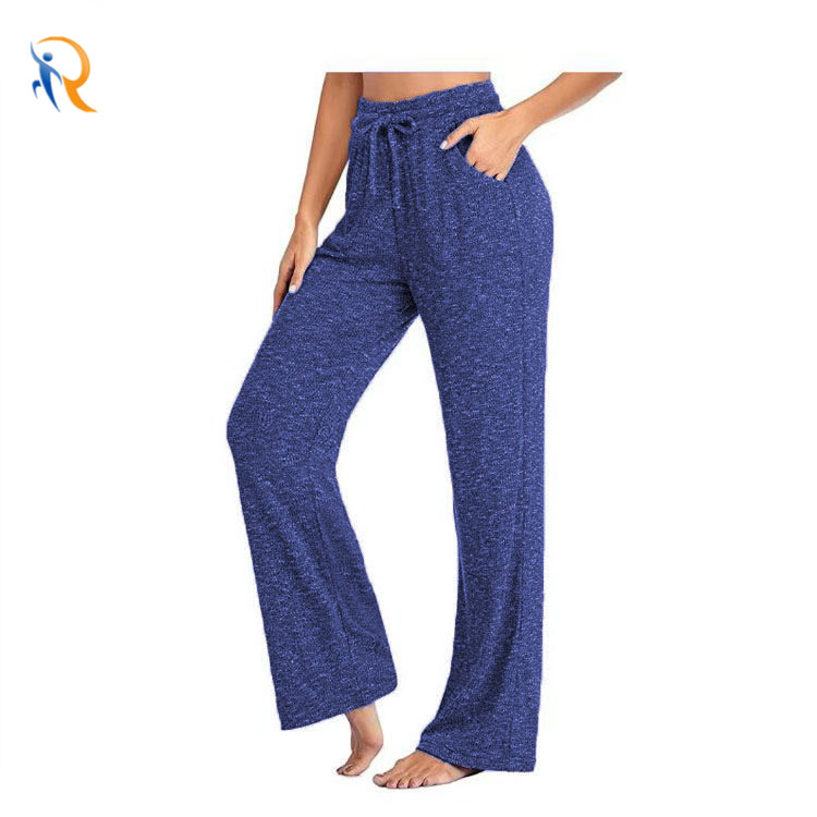 product-Ladies Casual Pants Yoga Pants Quick-Drying Trousers Women Wide Leg Pants-Ruiteng-img