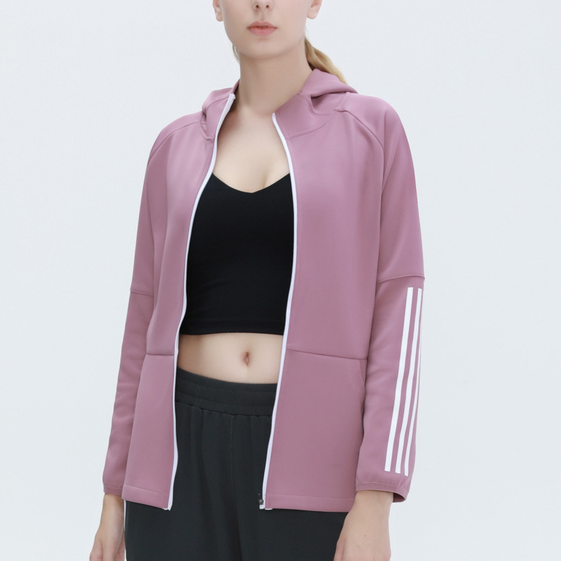 product-Ruiteng-Factory Custom Side Sleeve Stripe Womens Sportswear Running Jacket-img