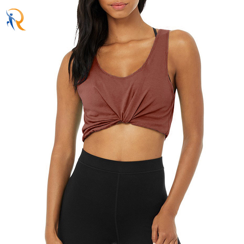 product-Summer Womens New Yoga Fitness Top Vibrato Sleeveless Sports Quick-Drying Vest-Ruiteng-img