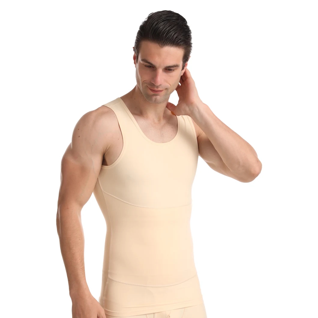 product-Ruiteng-Mens Solid Color Nylon Compression Vest Tank Top-img
