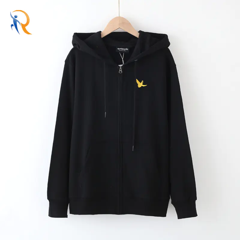 Womens Casual Style All-Match Good to Wear Hooded Terry Label Sweater Hoodie