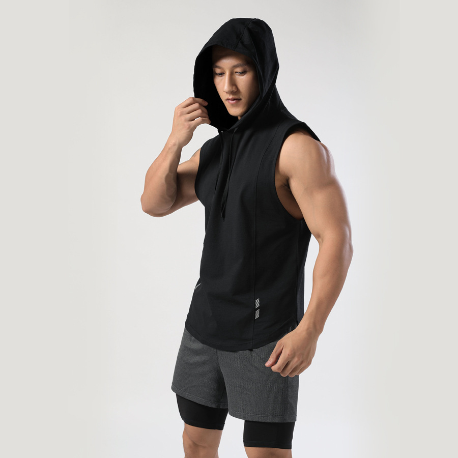 product-Sleeveless T-shirt Mens Sports Casual Quick Dry Clothes Lightweight Fitness Running Boxing T