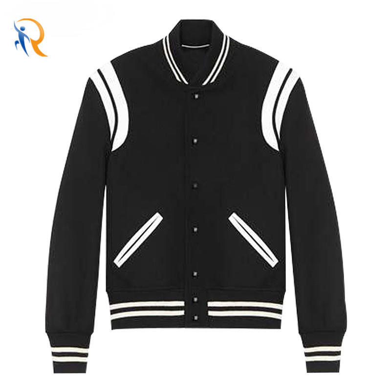 Sports black and white contrast color ins tide brand jacket top jacket baseball uniform women