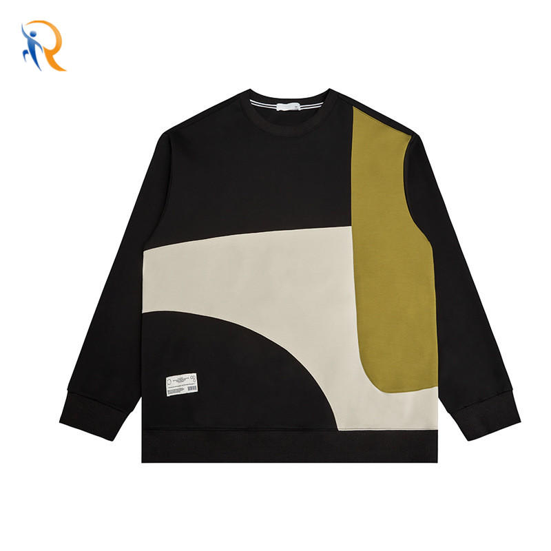 Mens Contrast Color Cool Street Style Long Sleeved Sweater