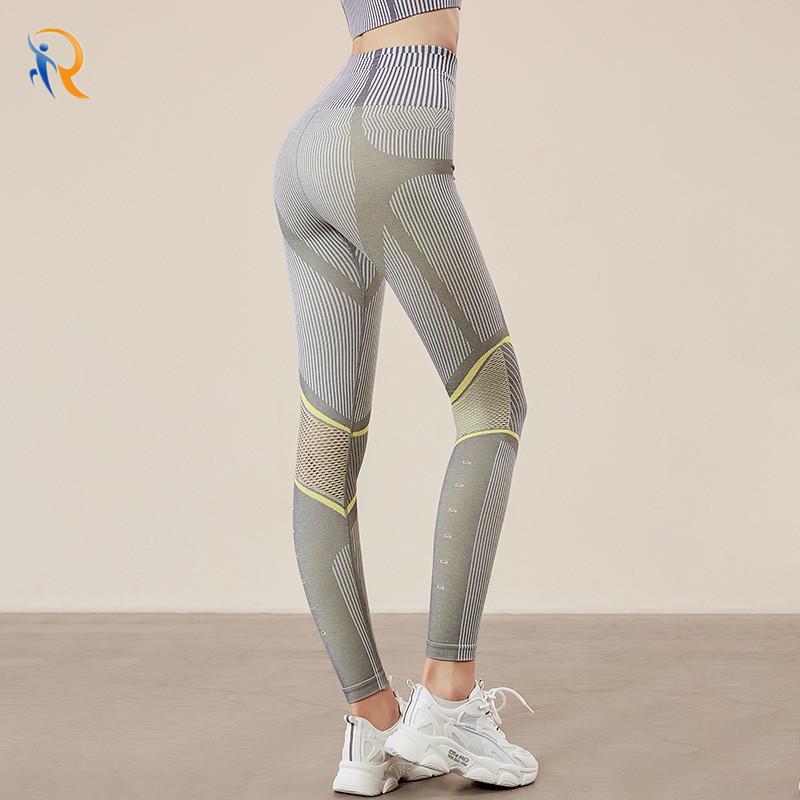 Seamless High-Elastic Lycra Fitness Pants Womens High-Waisted Tight-Fitting Hip-Lifting Pants Training yoga Leggings