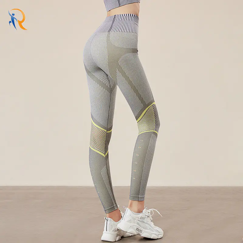 Seamless High-Elastic Lycra Fitness Pants Womens High-Waisted Tight-Fitting Hip-Lifting Pants Training yoga Leggings