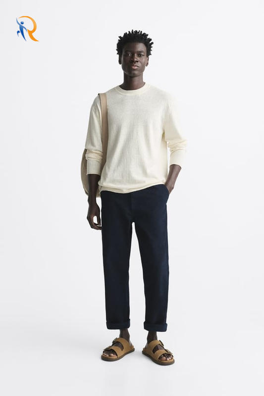 Men's Solid Color Linen Long Sleeve Shirt