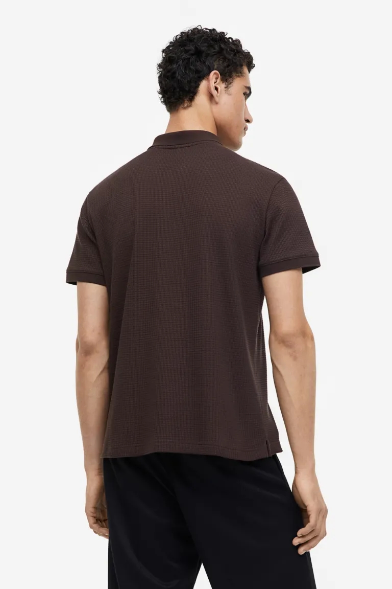 product-Ruiteng-Mens Regular Fit Waffled Polo Shirt-img