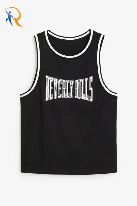 Mens Relex Fit Casual Style Mesh Basketball Tank