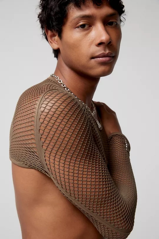 product-Ruiteng-Mens Party Style Coquettish Mesh Shrug-img