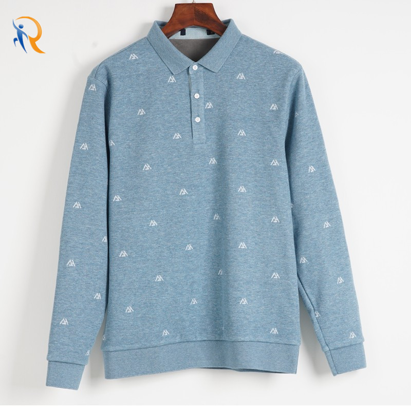 product-Mens warmthy Long Sleeve Polo Shirt-Ruiteng-img