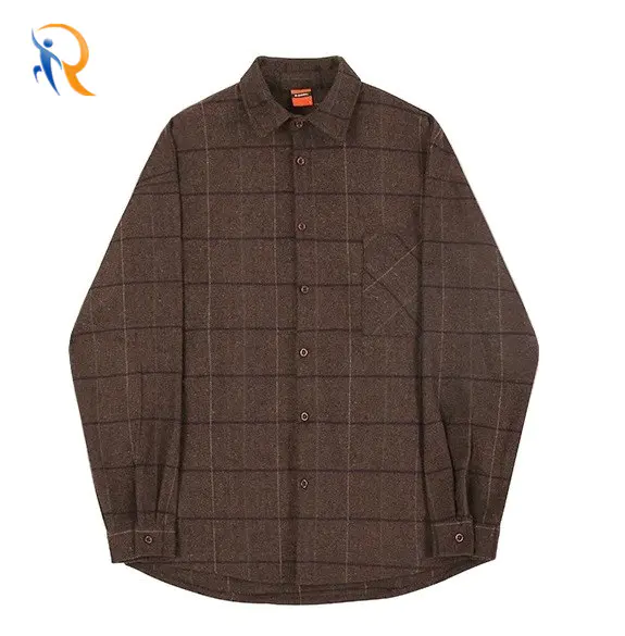 Mens Winter Thickened Woolen Casual Loose Long-sleeved Warmthy Coat