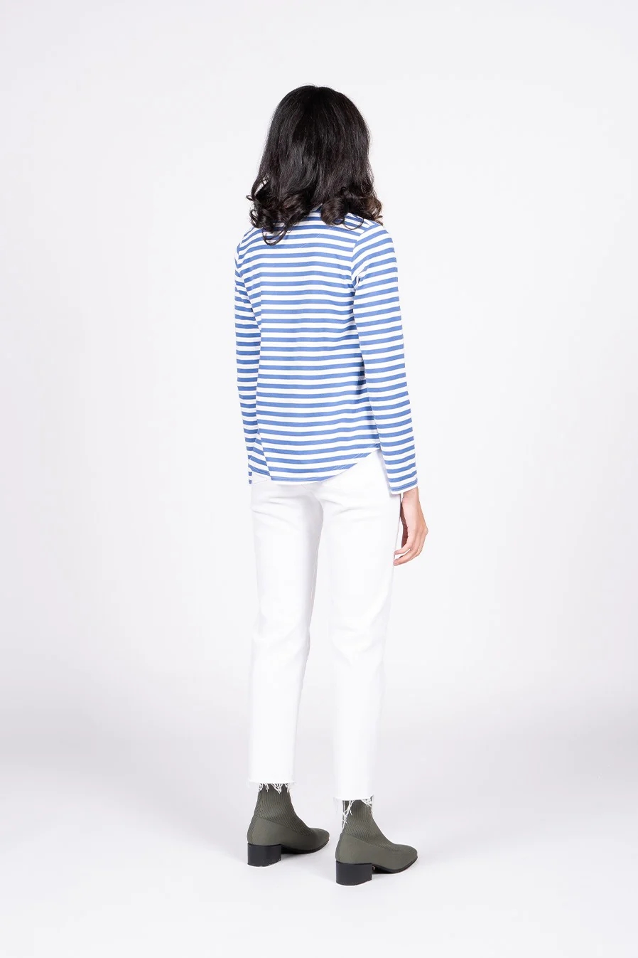 product-Ruiteng-Womens Custom Color Stripe Pattern Long Sleeve Top-img