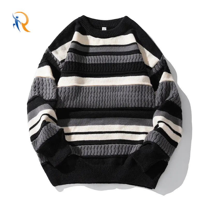 Unisex Oversized Drop Shoulder Knit Sweatshirt