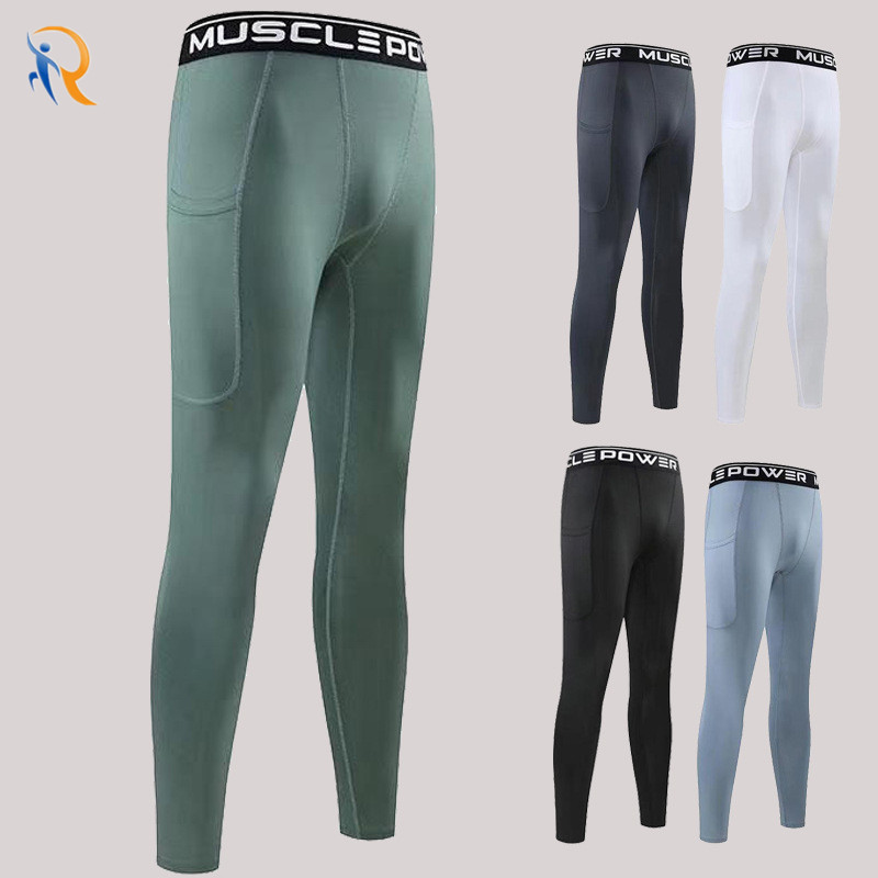 Mens Based Gym Wear Sports Style Compression Pants