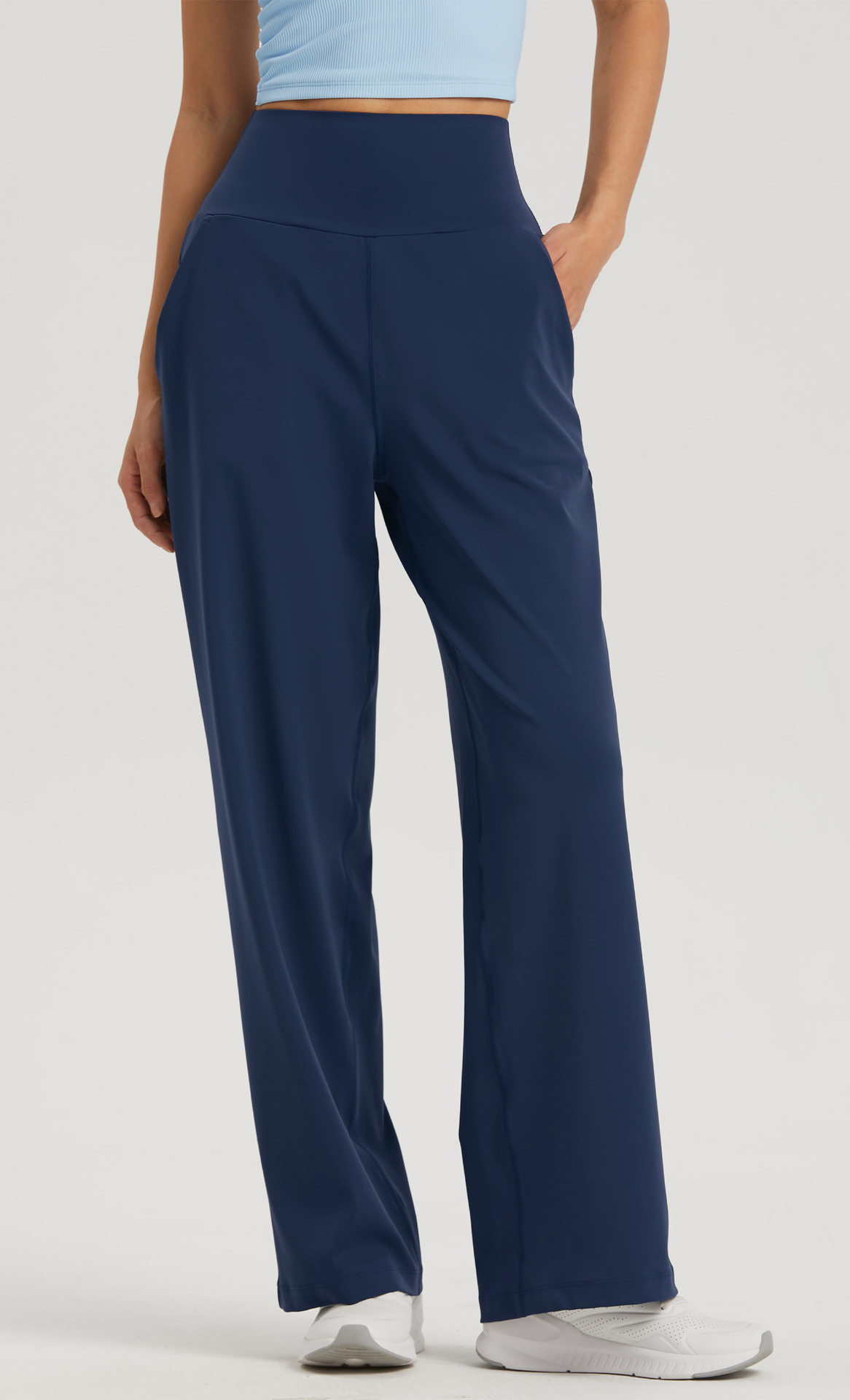 product-Ruiteng-Womens Hight Waist Wide Leg Pants Big Pockets Straight willow Leggings Loose Style P