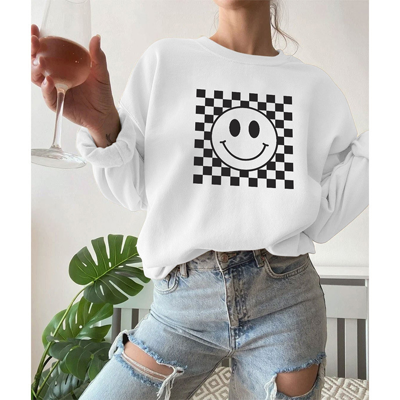 product-Womens Long sleeved Crew Neck Sweatshirt Chill Boxy Fit Sweatshirt-Ruiteng-img