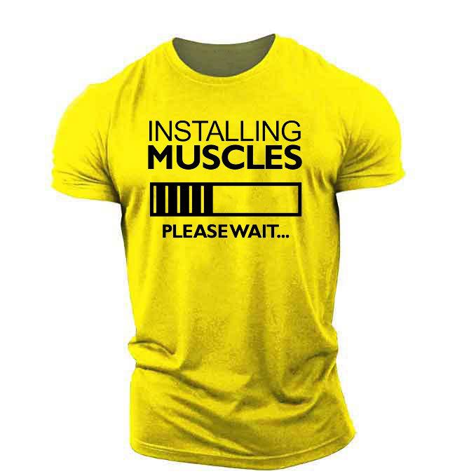 product-Mens Tight Fit Top Muscle Tee Custom Printing Tee Sportswear T-shirt-Ruiteng-img