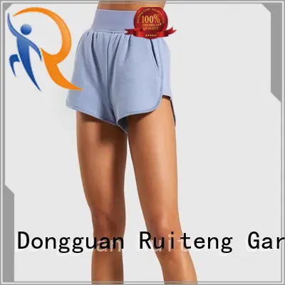 Ruiteng Custom cotton gym shorts Suppliers for gym