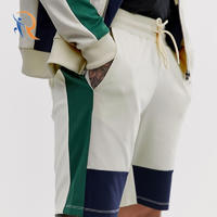mens co-ord skinny shorts in poly tricot with colour blocking RTC 19