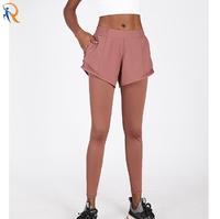 Outdoor quick dry running vacation two pairs of shorts, leggings, women's tight yoga pants, stretch gym pants