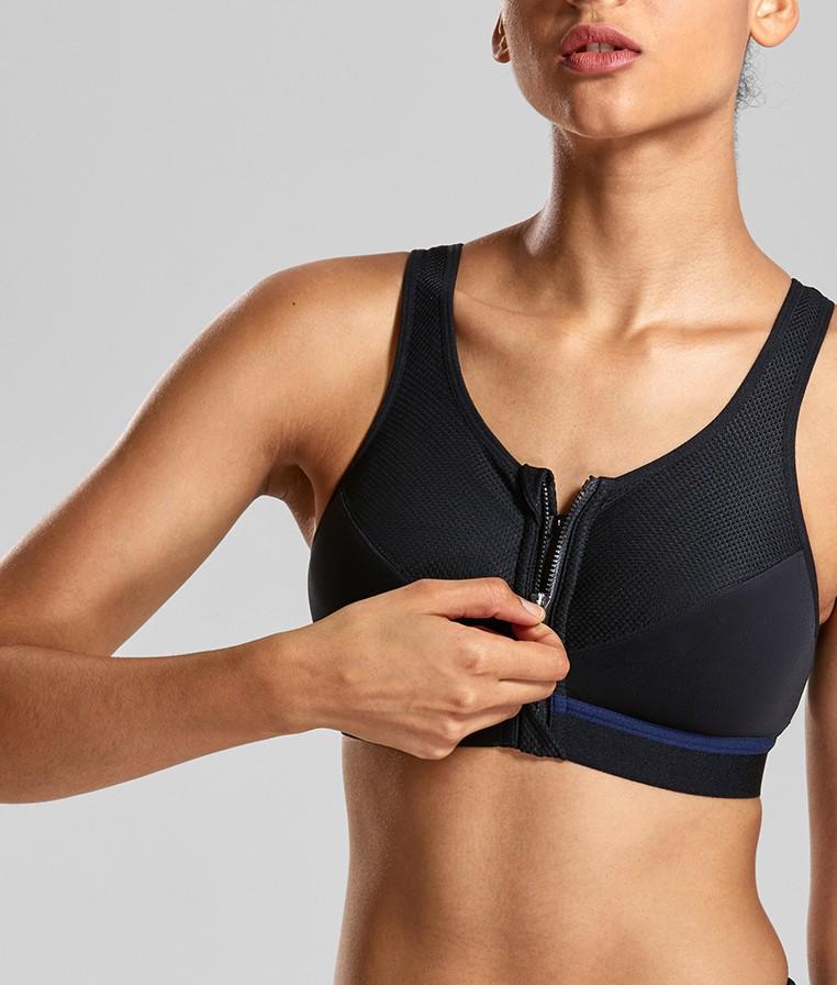 The front zipper is a high-strength shock-proof collection of sports bra vests