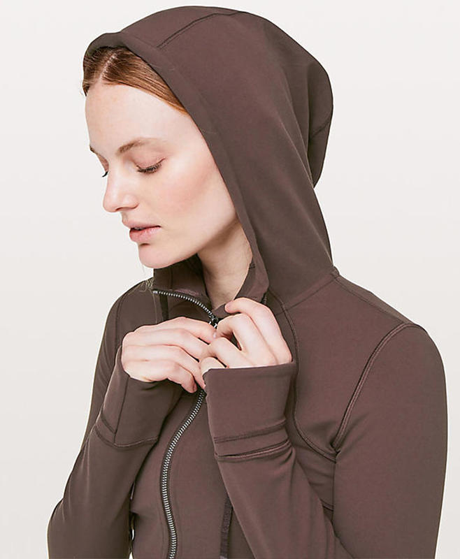 Autumn/winter women's blazer with hat yoga gym long sleeve jacket