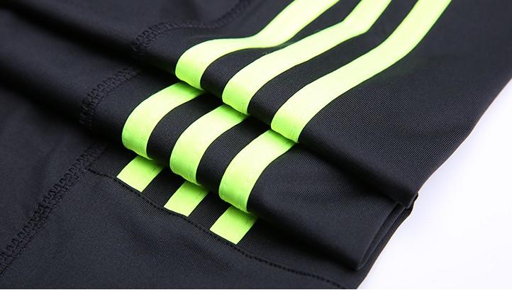 Autumn winter sports pants men's small feet training pants high stretch plus fleece thickened fast dry running pants fitness football pants