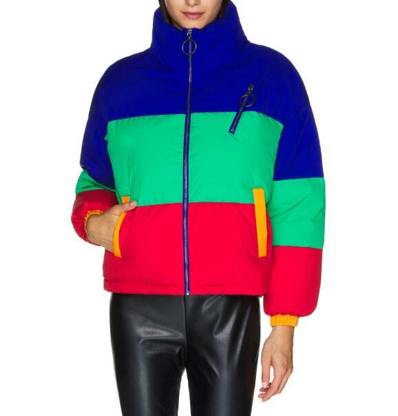 Color block padded jacket RTM-284