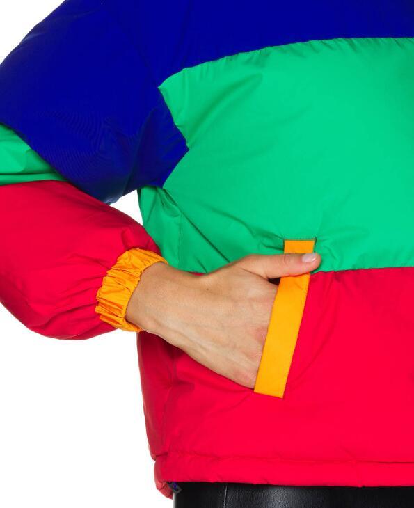 Color block padded jacket RTM-284