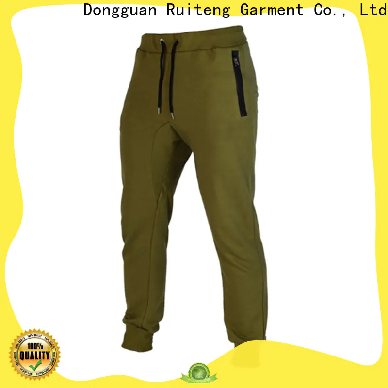 Ruiteng mens black jogger pants Suppliers for gym