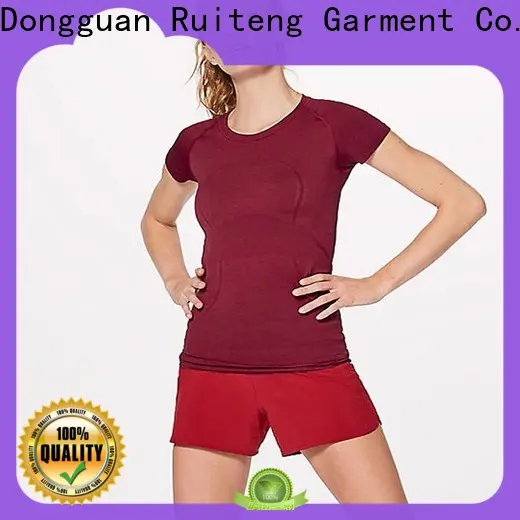 Ruiteng Best women's fitness shirts from China for gym